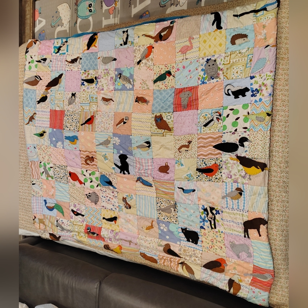 Quilt Patchwork Homemade Throw One Of A Kind